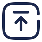 Upload Square SVG Icon
